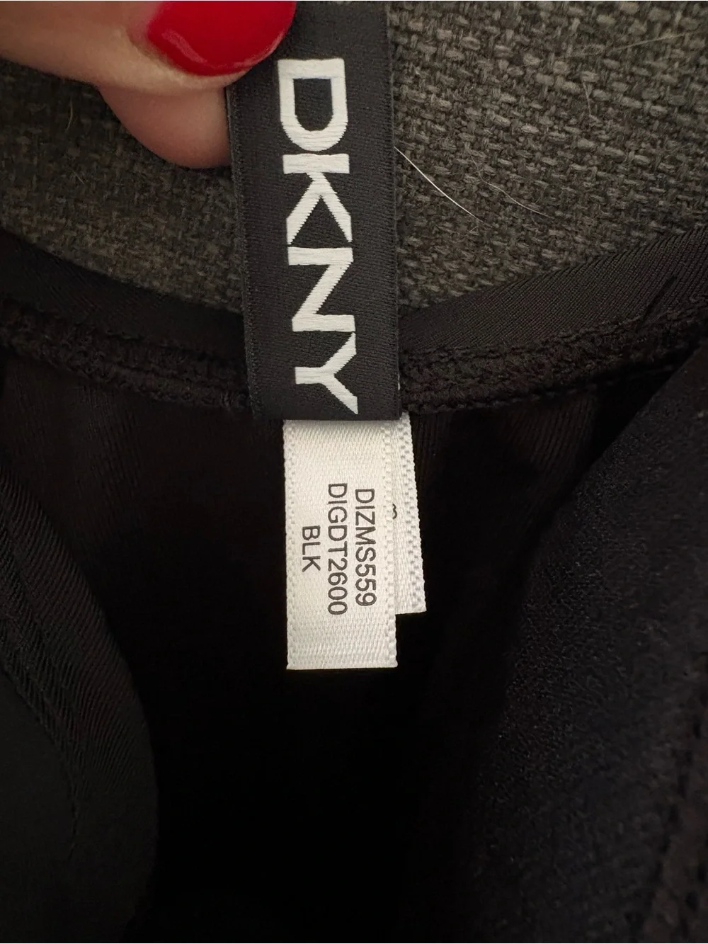 NWT DKNY Black One-Piece Twist Wrap Front Swimsuit Size Medium - Picture 9 of 12